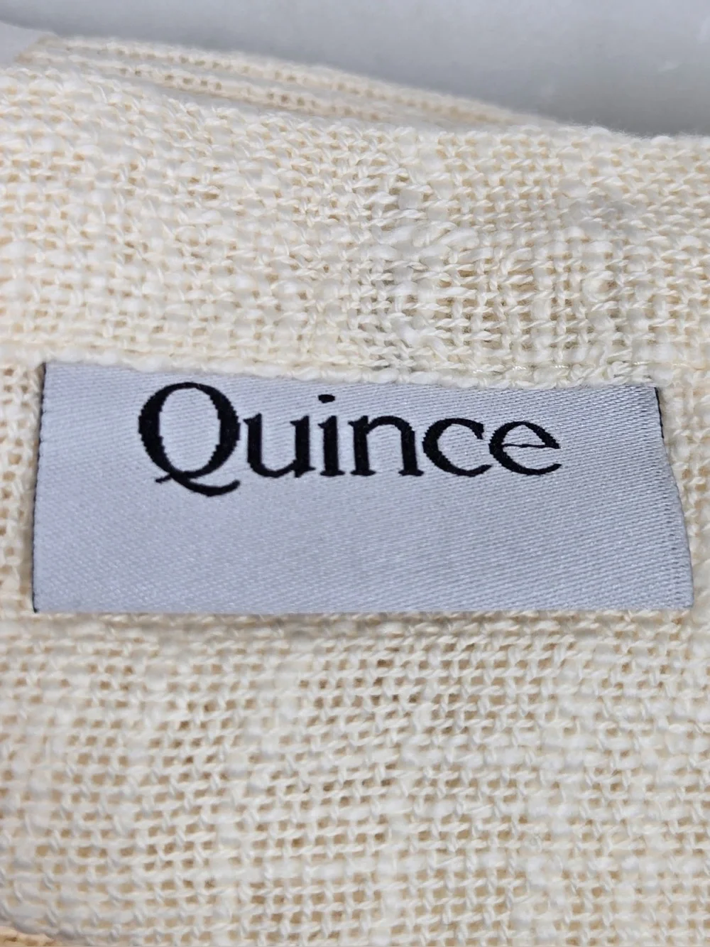 NWT QUINCE Set Of 2 48x84 Cotton Sheer Curtains Ivory 0743